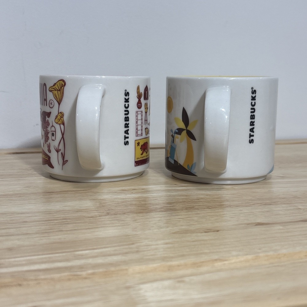 2 Starbucks Coffee Mugs California Orange County You Are Here Been There Series - Picture 2 of 6